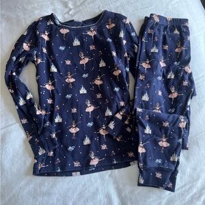 Janie and Jack blue ballet pajamas